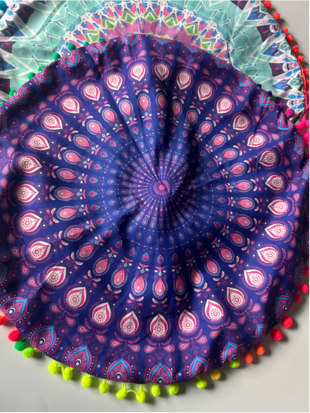 ⚡️2 for $60 16" Round Mandala Accent Pillow Case Set - Picture 2 of 5